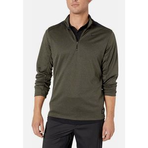 NEW Men's Small NIKE Dry Top Core Golf Pullover Shirt 1/2 Zip Green AR2598-355